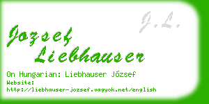 jozsef liebhauser business card