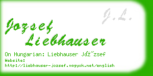 jozsef liebhauser business card